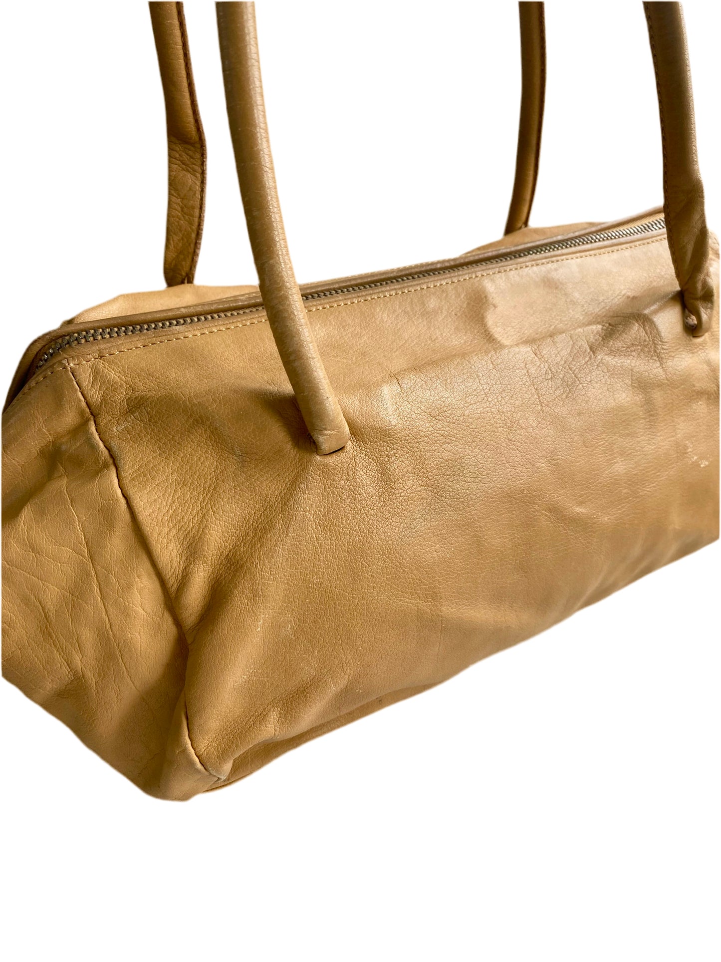 Miu Miu Camel Brown Calfskin Leather Shoulder Bag