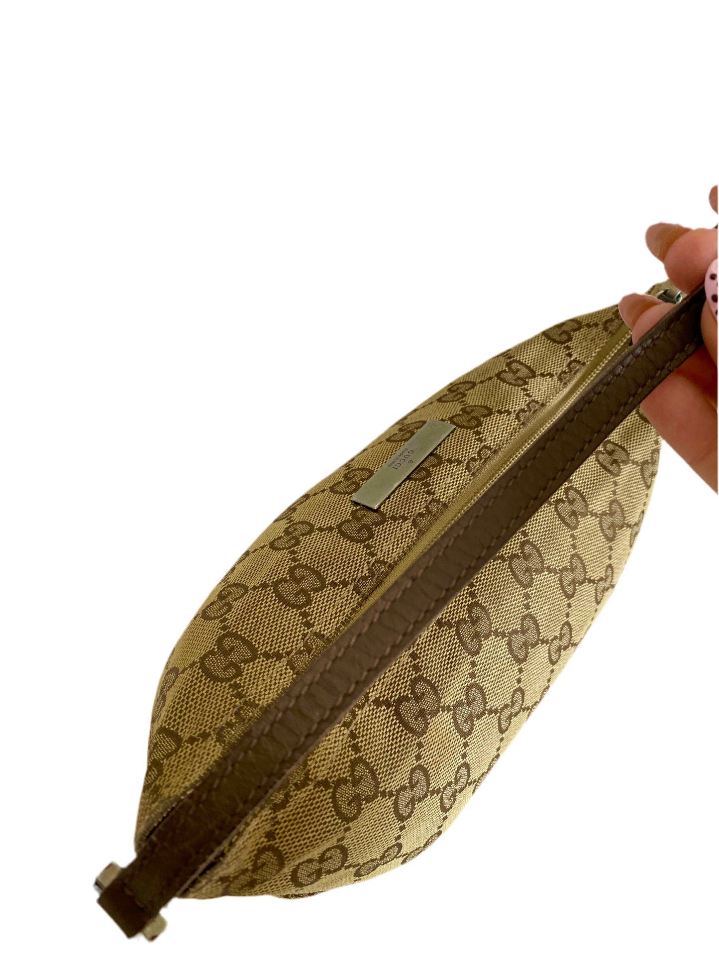 Gucci Classic Light Brown Monogram Pochette Bag