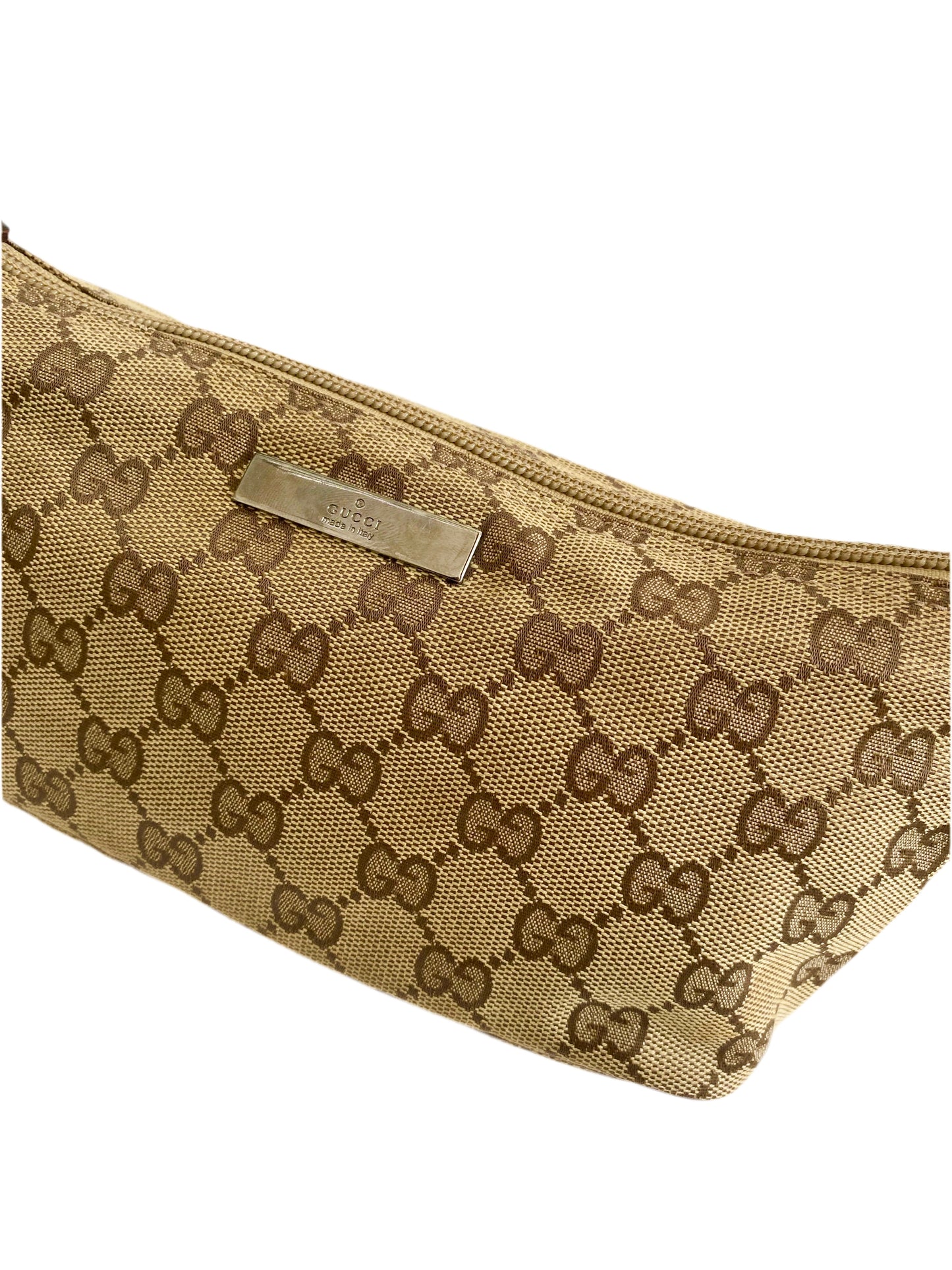 Gucci Classic Light Brown Monogram Pochette Bag