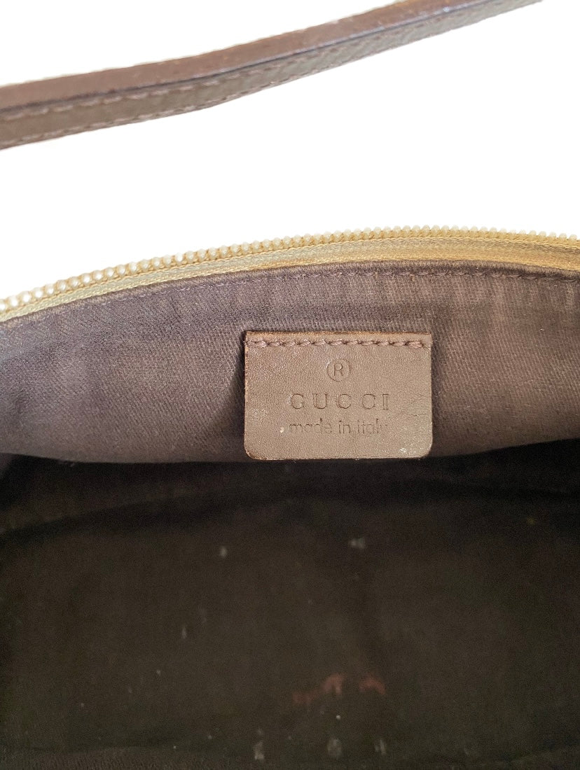 Gucci Classic Light Brown Monogram Pochette Bag