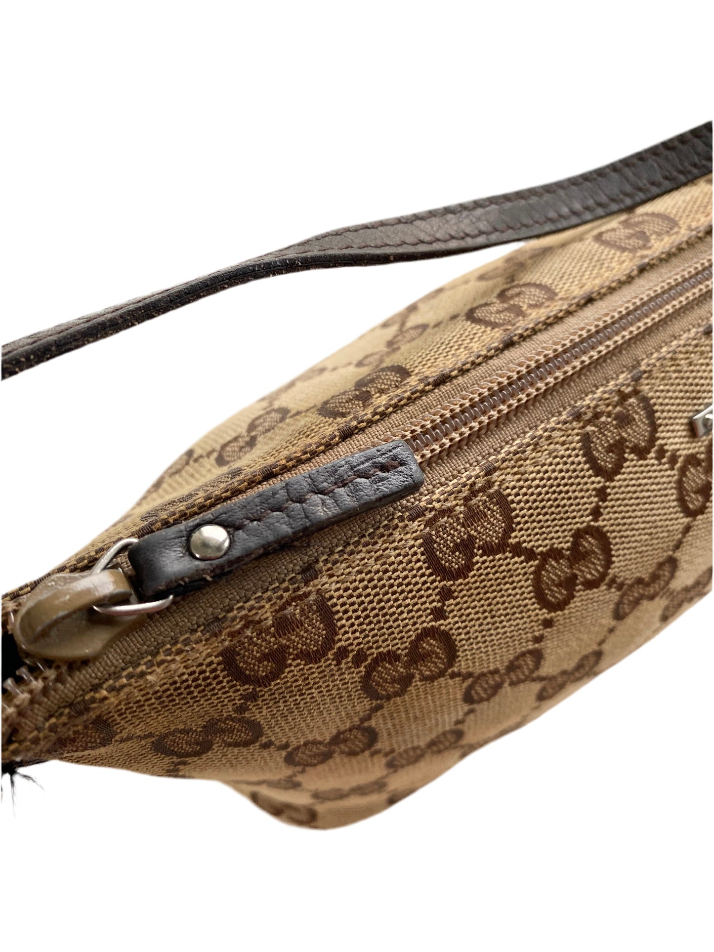 Gucci Classic Brown Monogram Pochette Bag