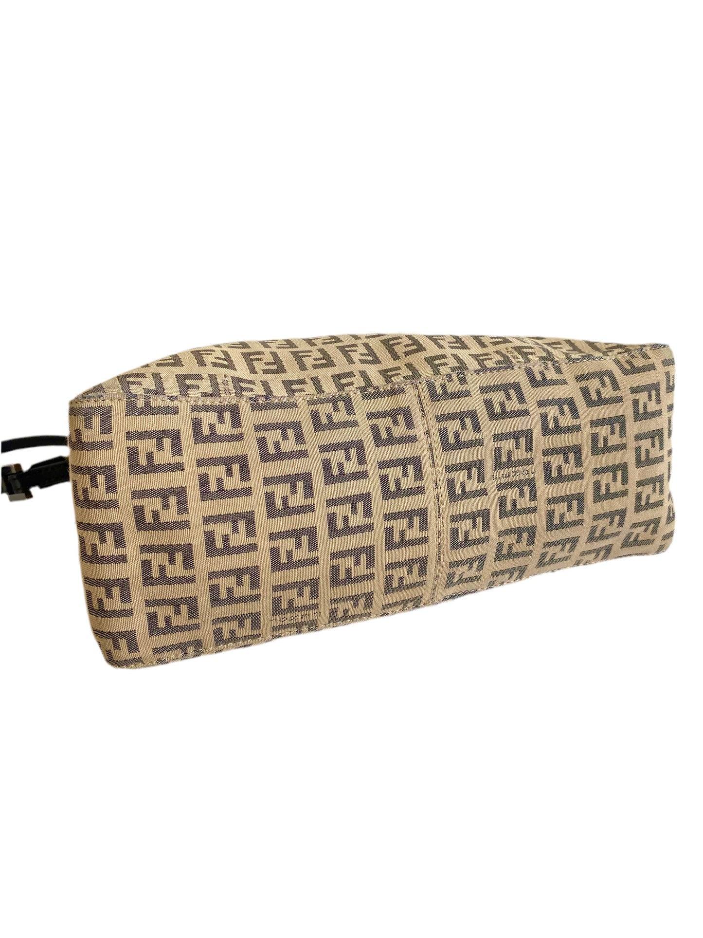 Fendi Brown Zuchinno Canvas Baguette bag