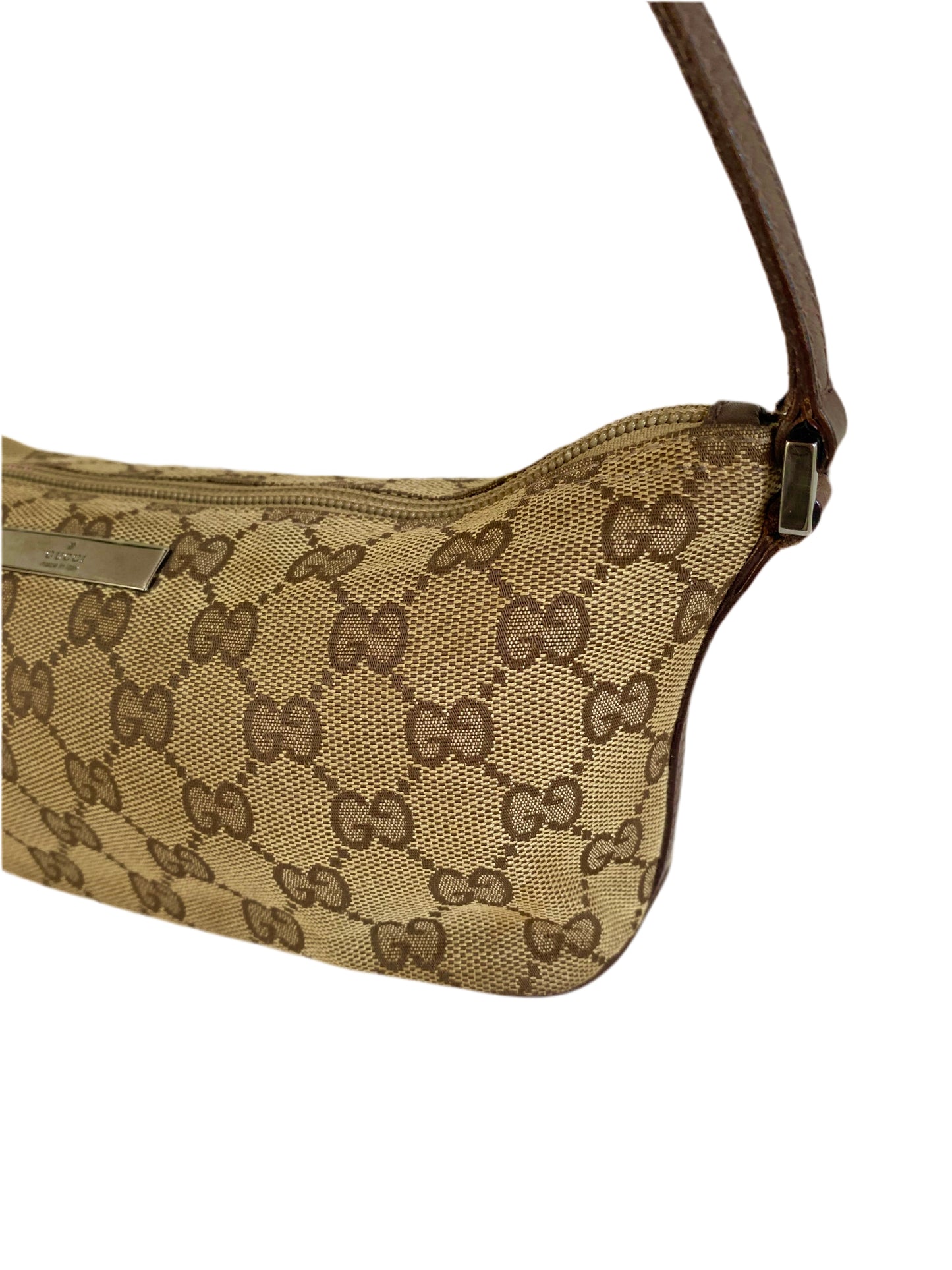 Gucci Classic Light Brown Monogram Pochette Bag