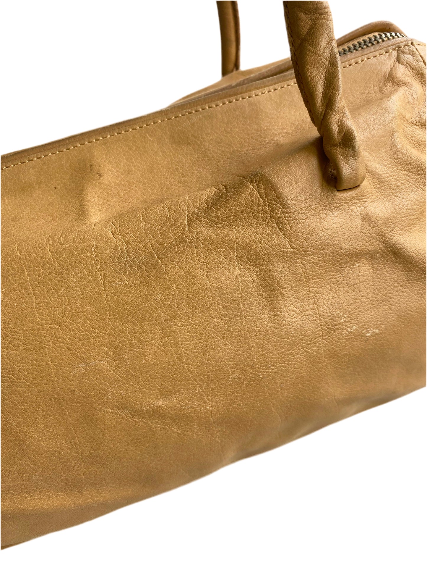 Miu Miu Camel Brown Calfskin Leather Shoulder Bag