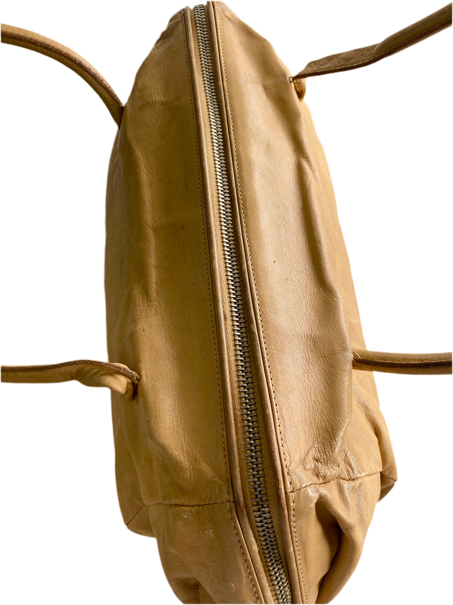 Miu Miu Camel Brown Calfskin Leather Shoulder Bag