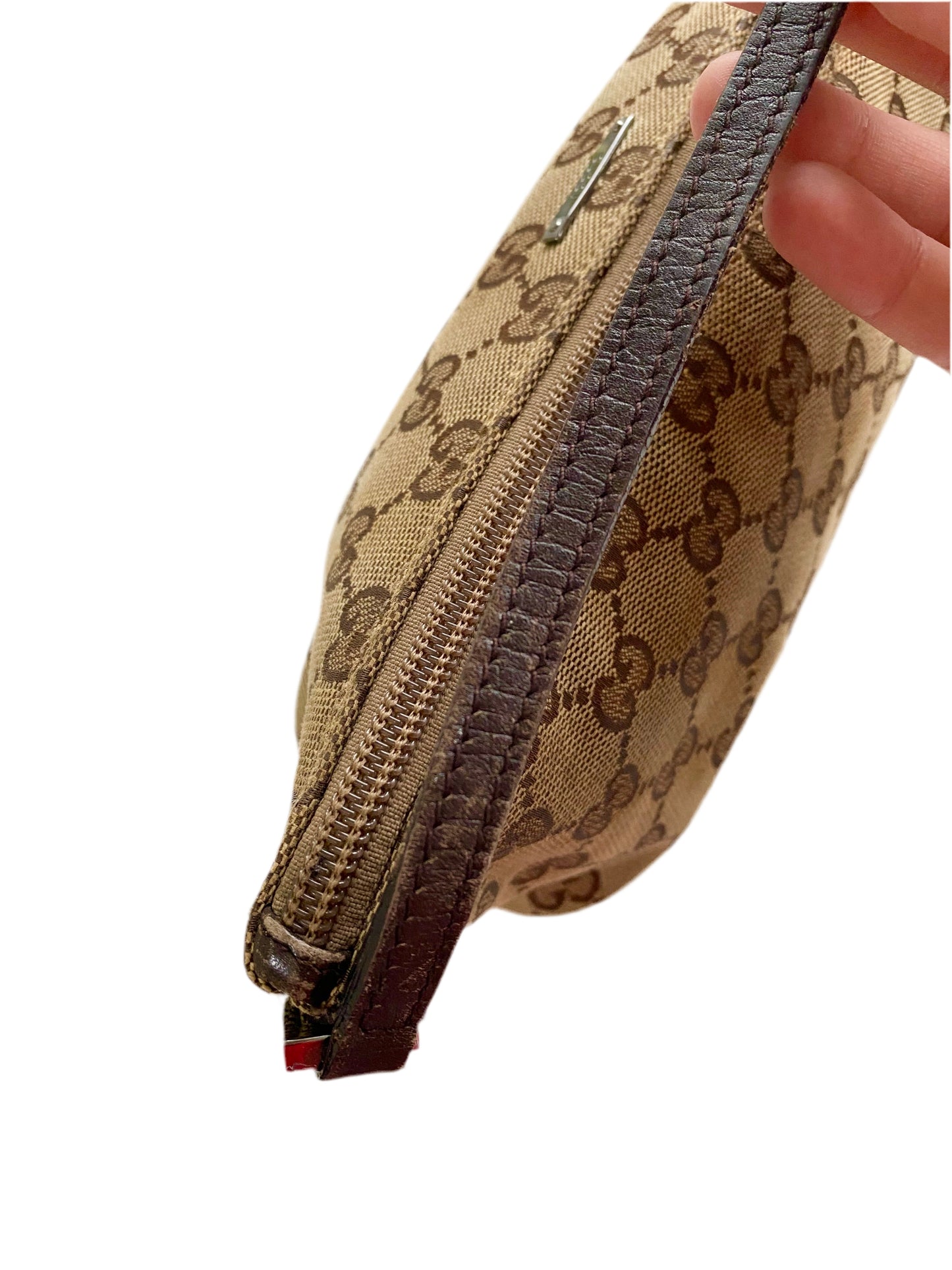 Gucci Classic Brown Monogram Pochette Bag