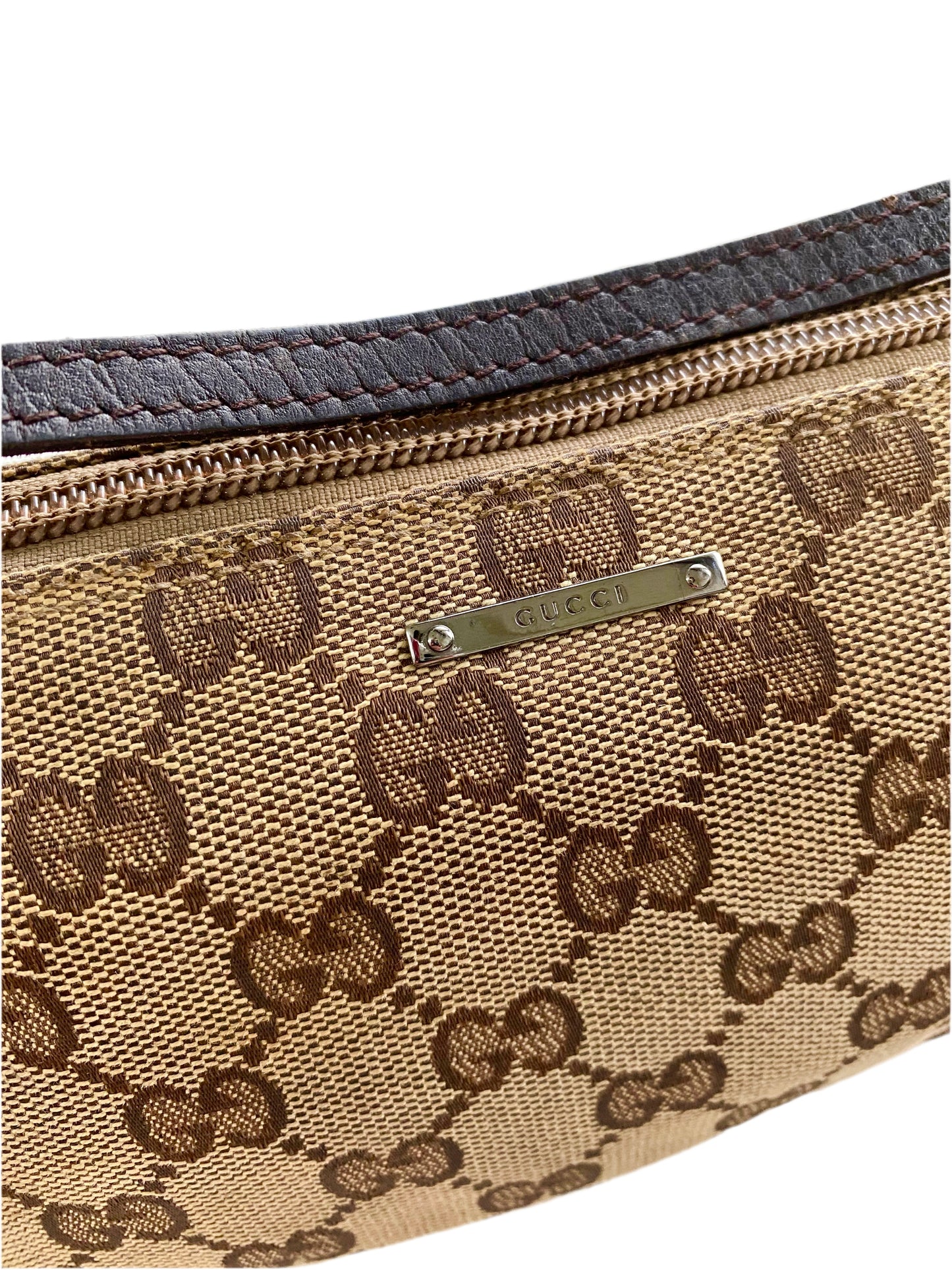 Gucci Classic Brown Monogram Pochette Bag