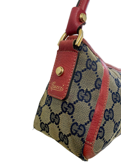 Gucci Abbey D-Ring Canvas Red Shoulder Bag