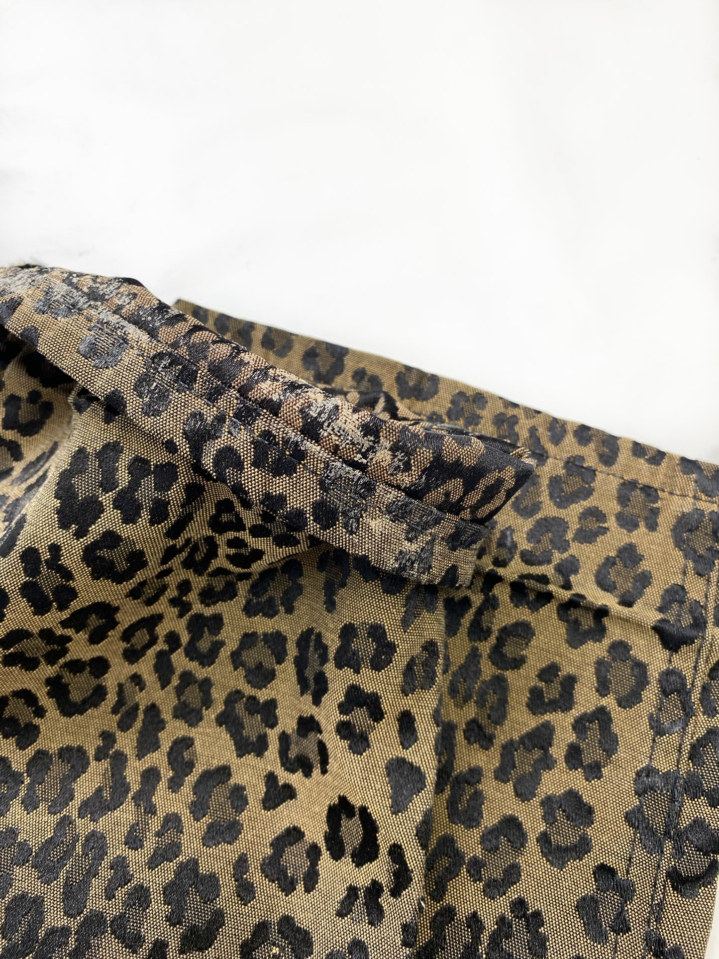 Fendi Brown Leopard Print Zucca FF Trousers