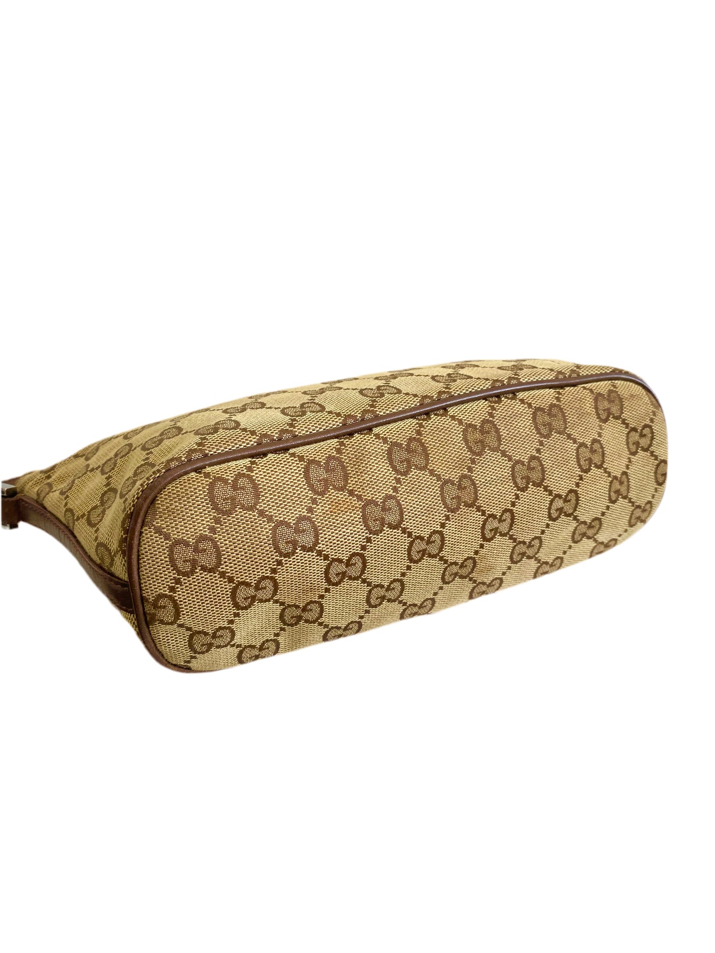 Gucci Classic Light Brown Monogram Pochette Bag