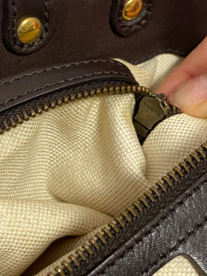 Gucci Vintage Scarlett Stud GG Tote Shoulder Bag