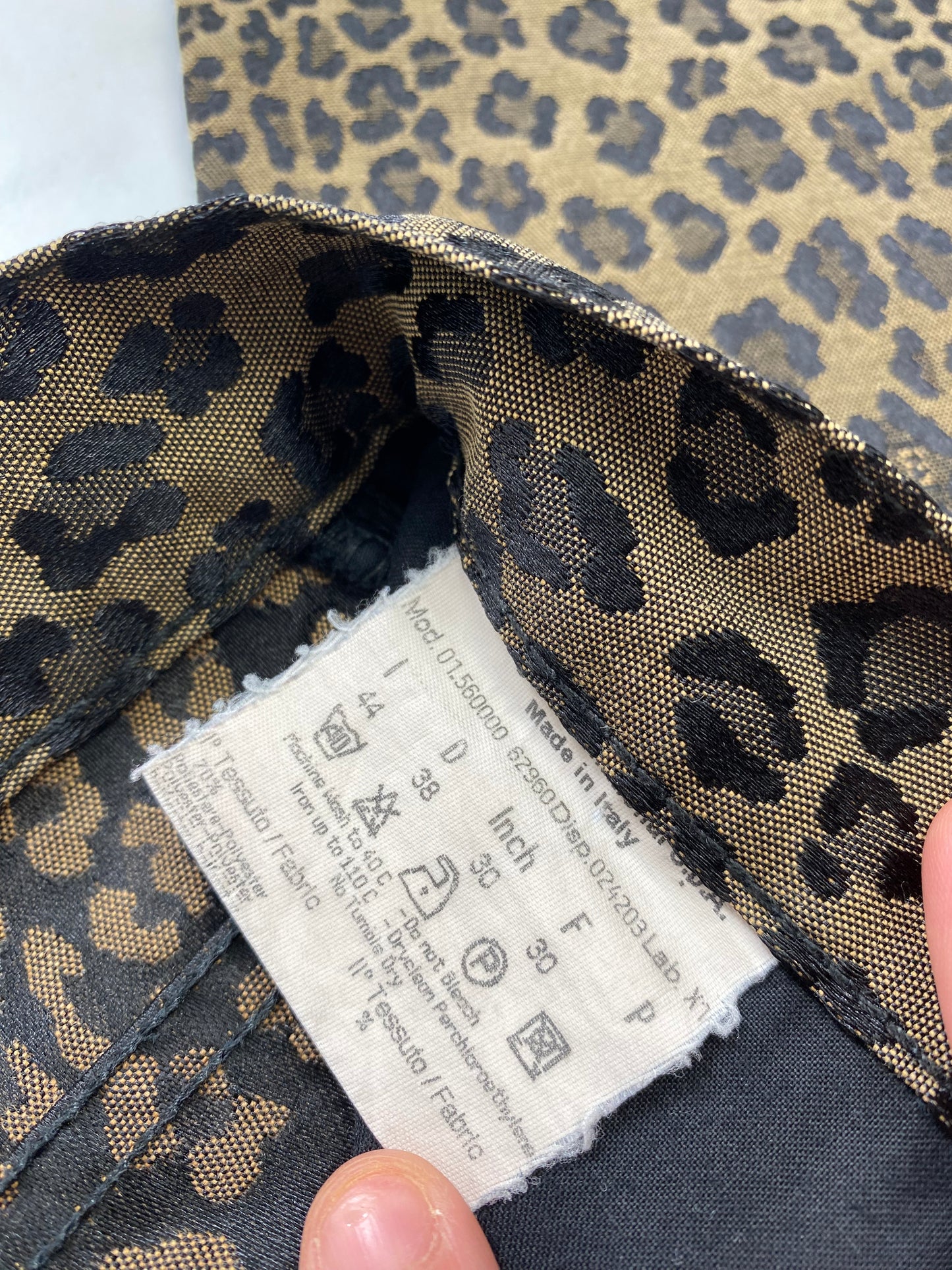 Fendi Brown Leopard Print Zucca FF Trousers