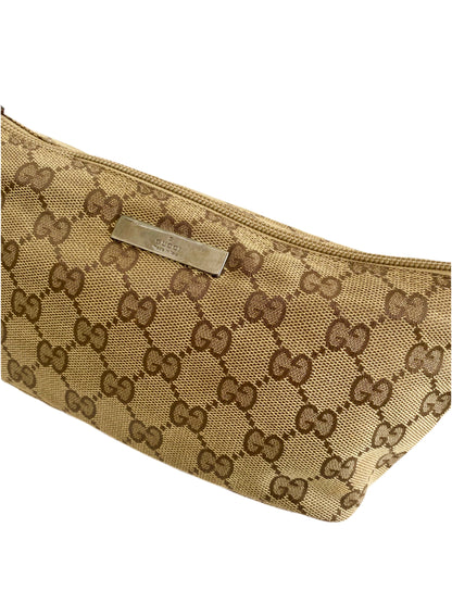 Gucci Classic Light Brown Monogram Pochette Bag