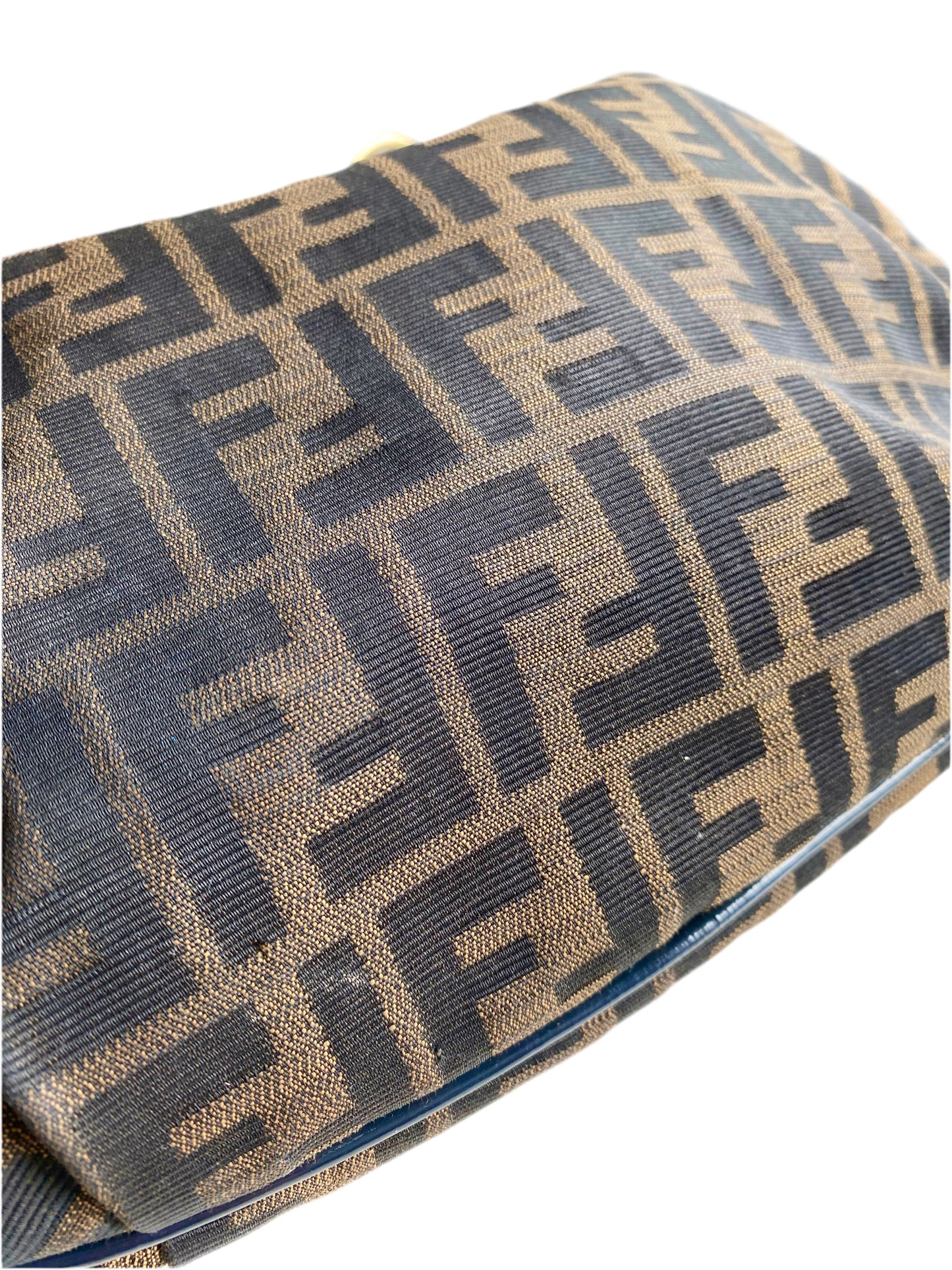 Fendi Zucchino Canvas Baguette Bag