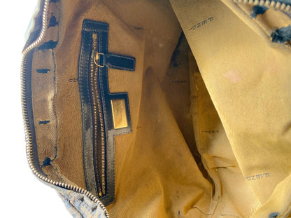 Fendi Zucchino Canvas Baguette Bag