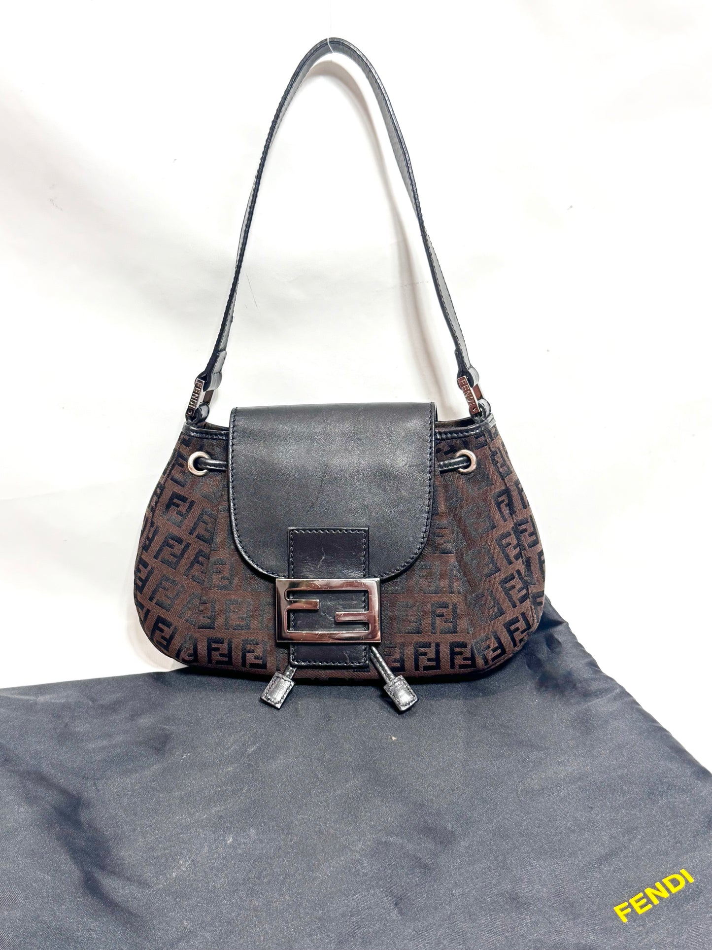 Fendi Vintage FF Zucchino Mini Shoulder Bag