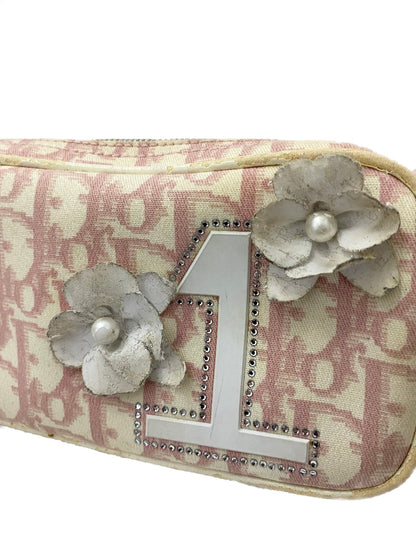 Dior Vintage Pink Monogram Shoulder Bag