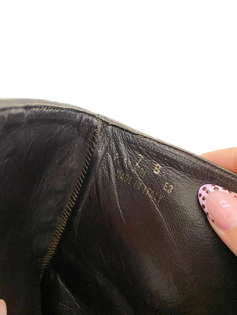 Coach Monogram Canvas Jeri Ankle Boots