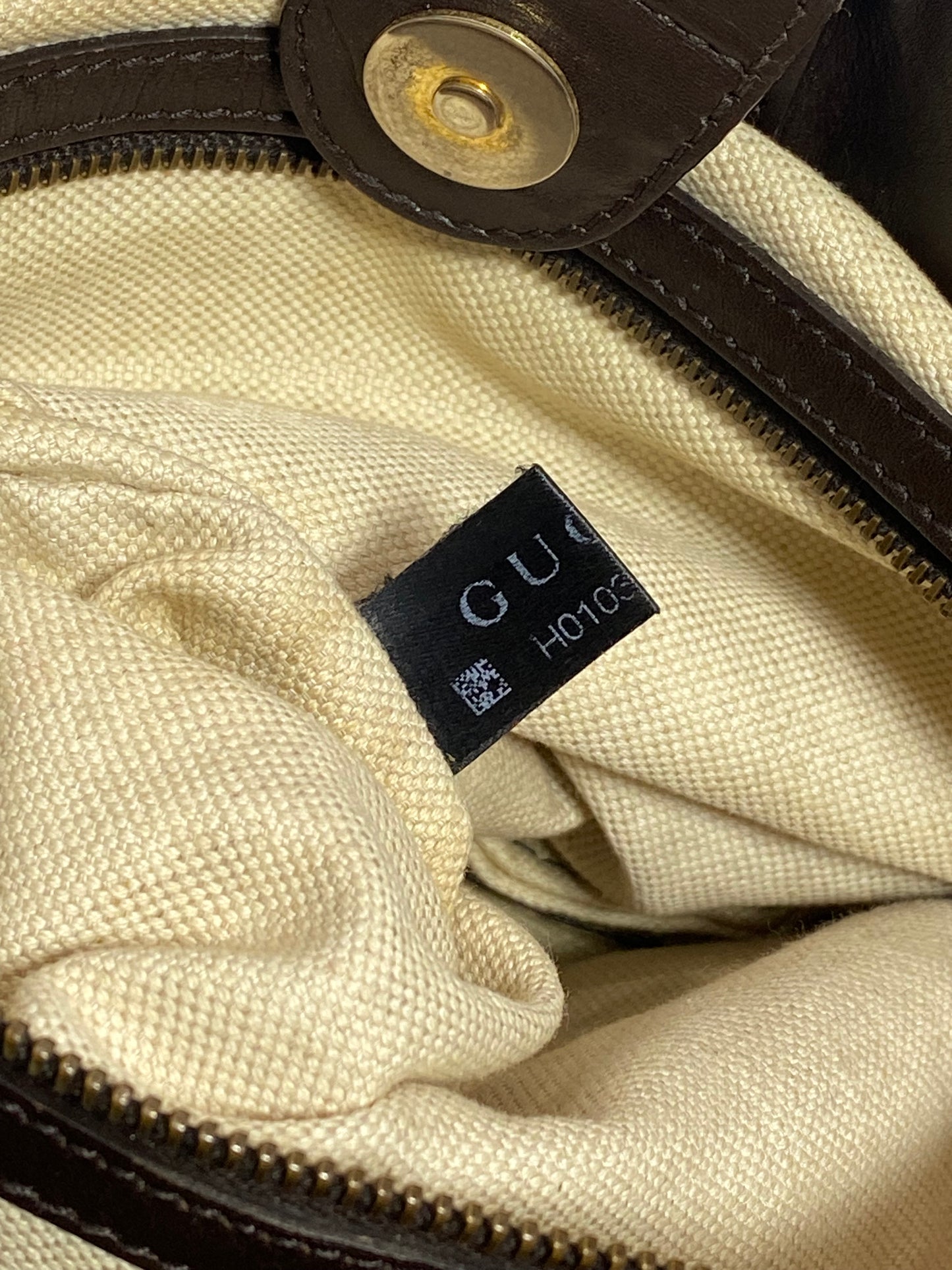 Gucci Vintage Scarlett Stud GG Tote Shoulder Bag