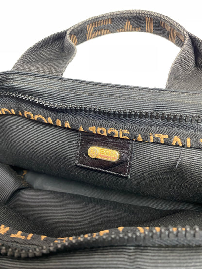 Fendi Logo Nylon Black Mini Tote Bag