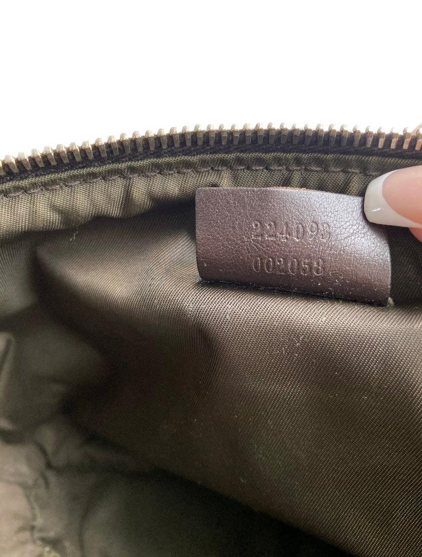 Gucci Mini Sherry Line GG Canvas Shoulder Bag
