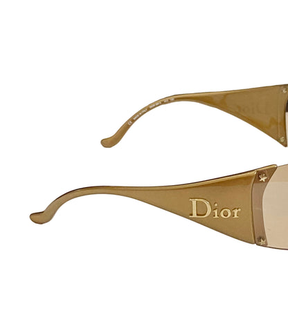 Dior Vintage Gold Ski 5 Wrap Around Sunglasses John Galliano