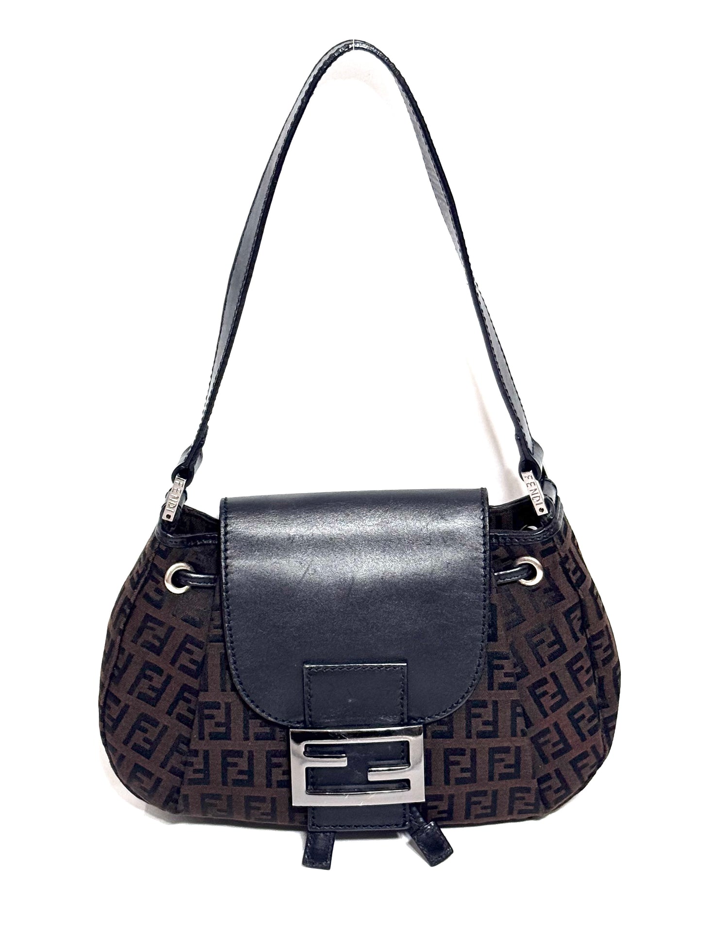 Fendi Vintage FF Zucchino Mini Shoulder Bag