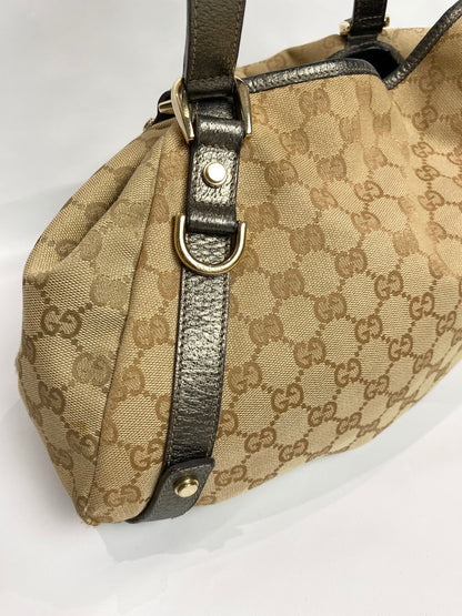 Gucci GG Canvas Brown Abbey Tote Bag