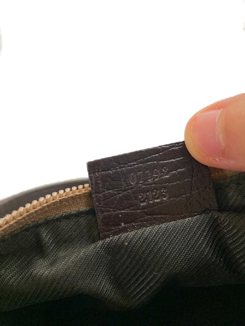 Gucci Classic Brown Monogram Pochette Bag