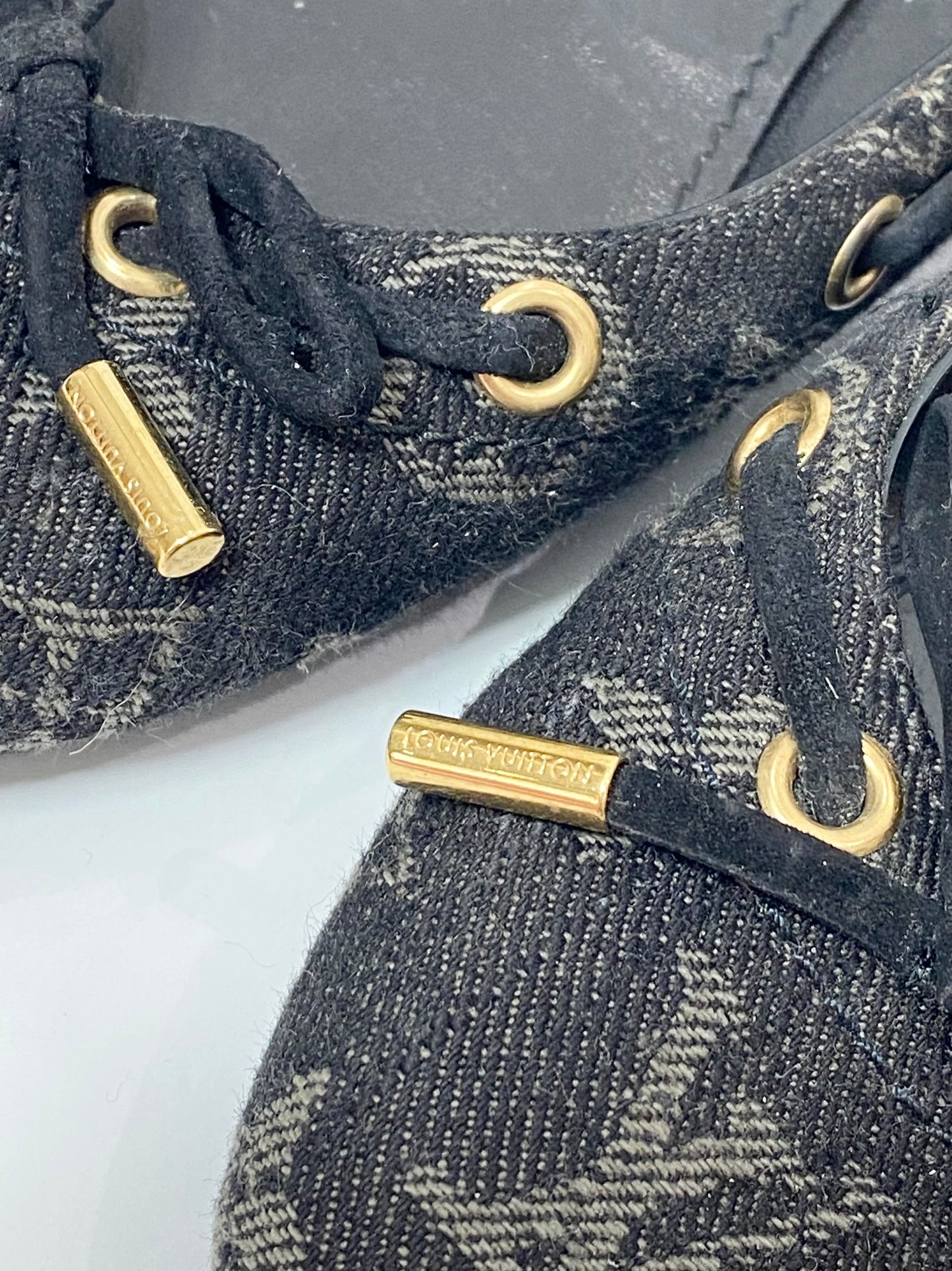 Louis Vuitton Monogram Denim Ballerina Flats