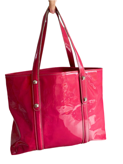Dolce & Gabbana Vintage Hot Pink Patent Leather Tote Bag