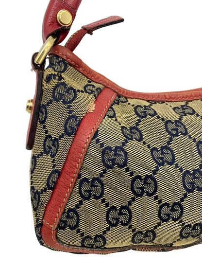 Gucci Abbey D-Ring Canvas Red Shoulder Bag