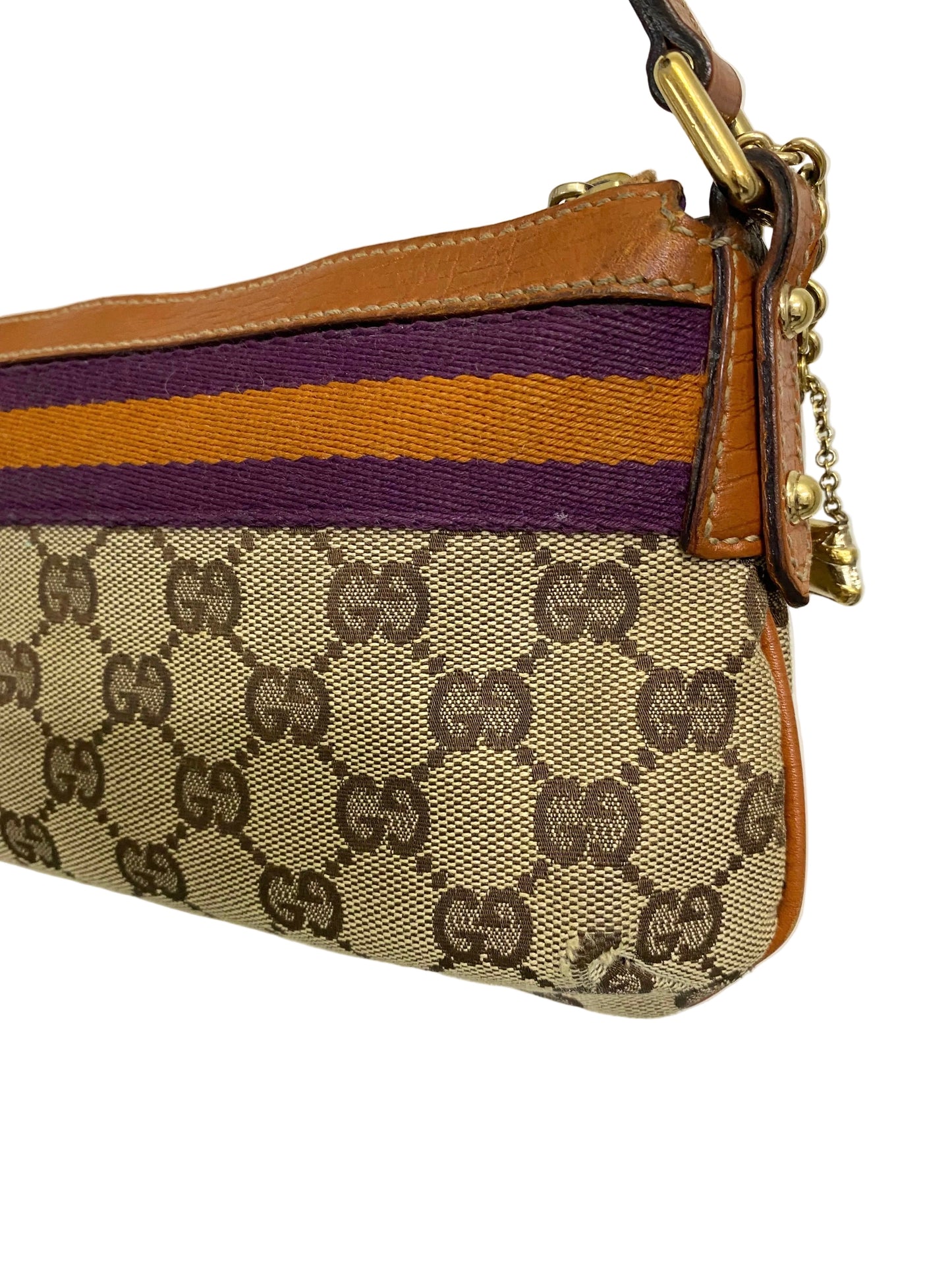 Gucci Brown Sherry Line Charm Mini Shoulder Bag