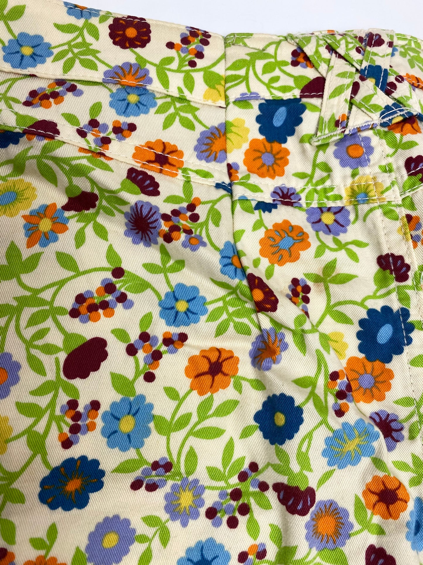 Dolce & Gabbana 00’s Green Floral Mini Skirt