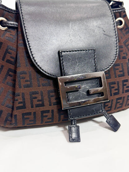 Fendi Vintage FF Zucchino Mini Shoulder Bag
