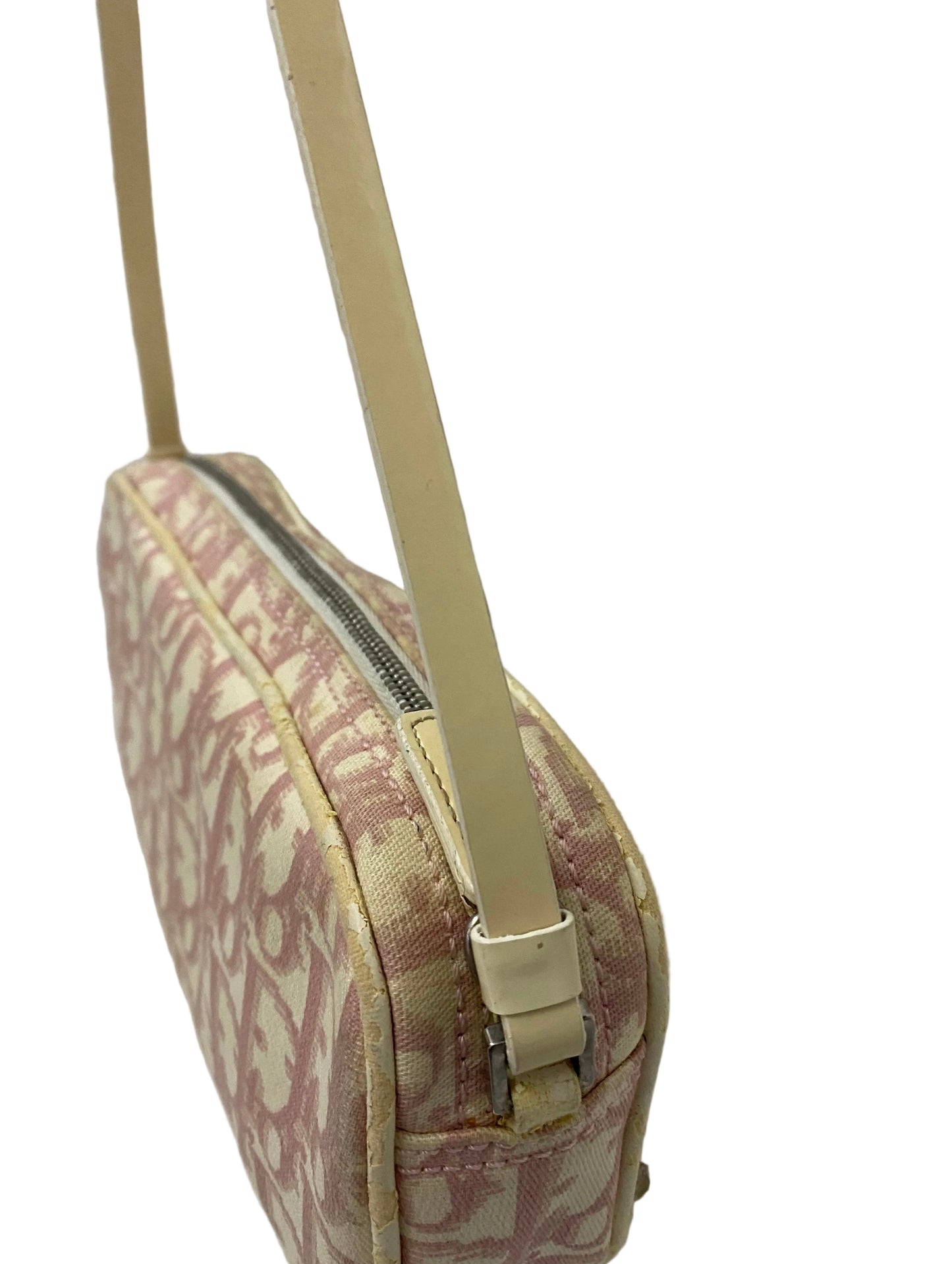 Dior Vintage Pink Monogram Shoulder Bag