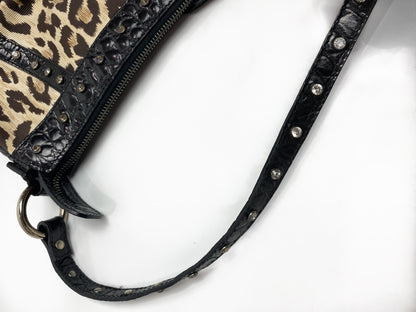 Dolce & Gabbana Swarovski Studded Leopard Print Bag