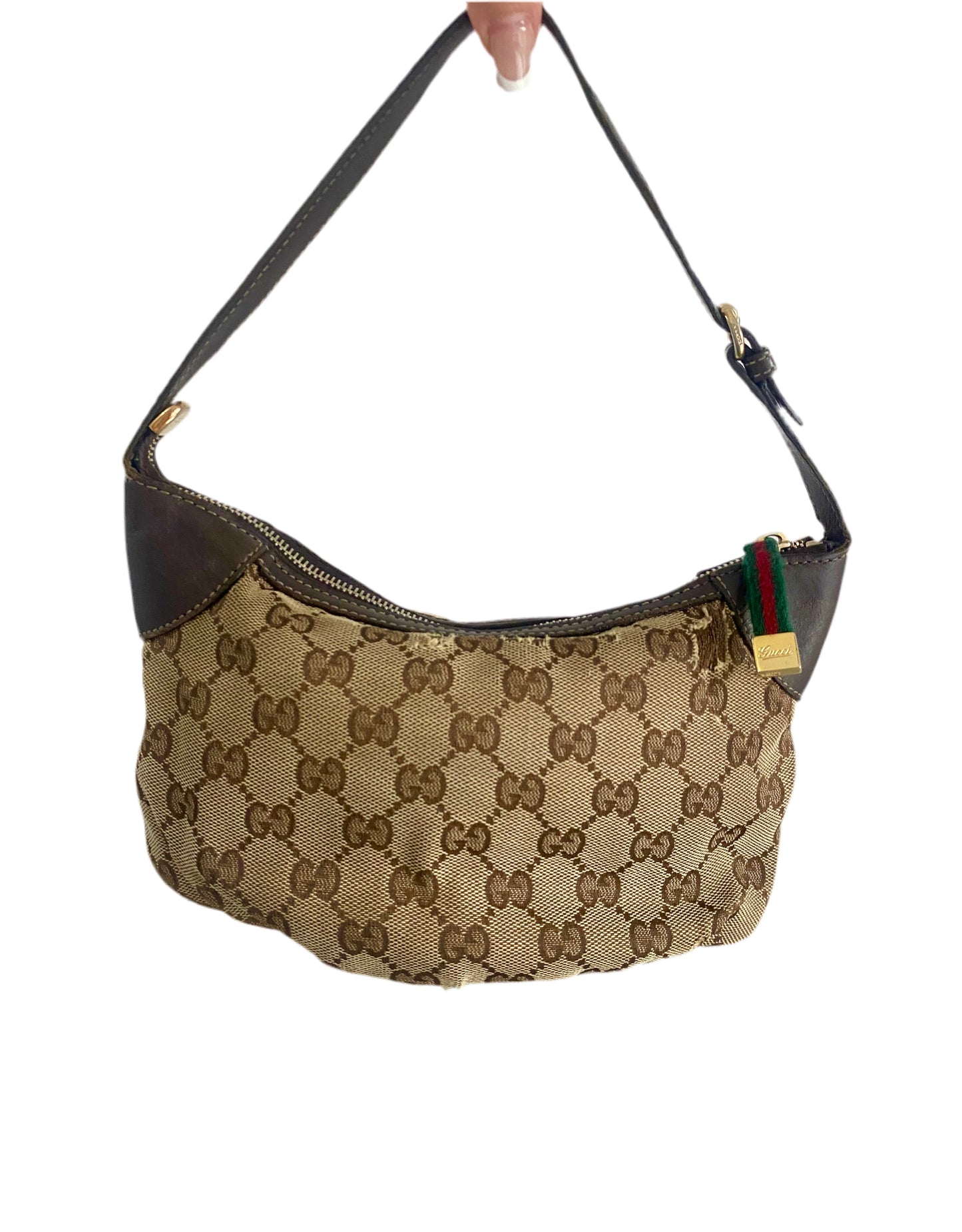 Gucci Mini Sherry Line GG Canvas Shoulder Bag
