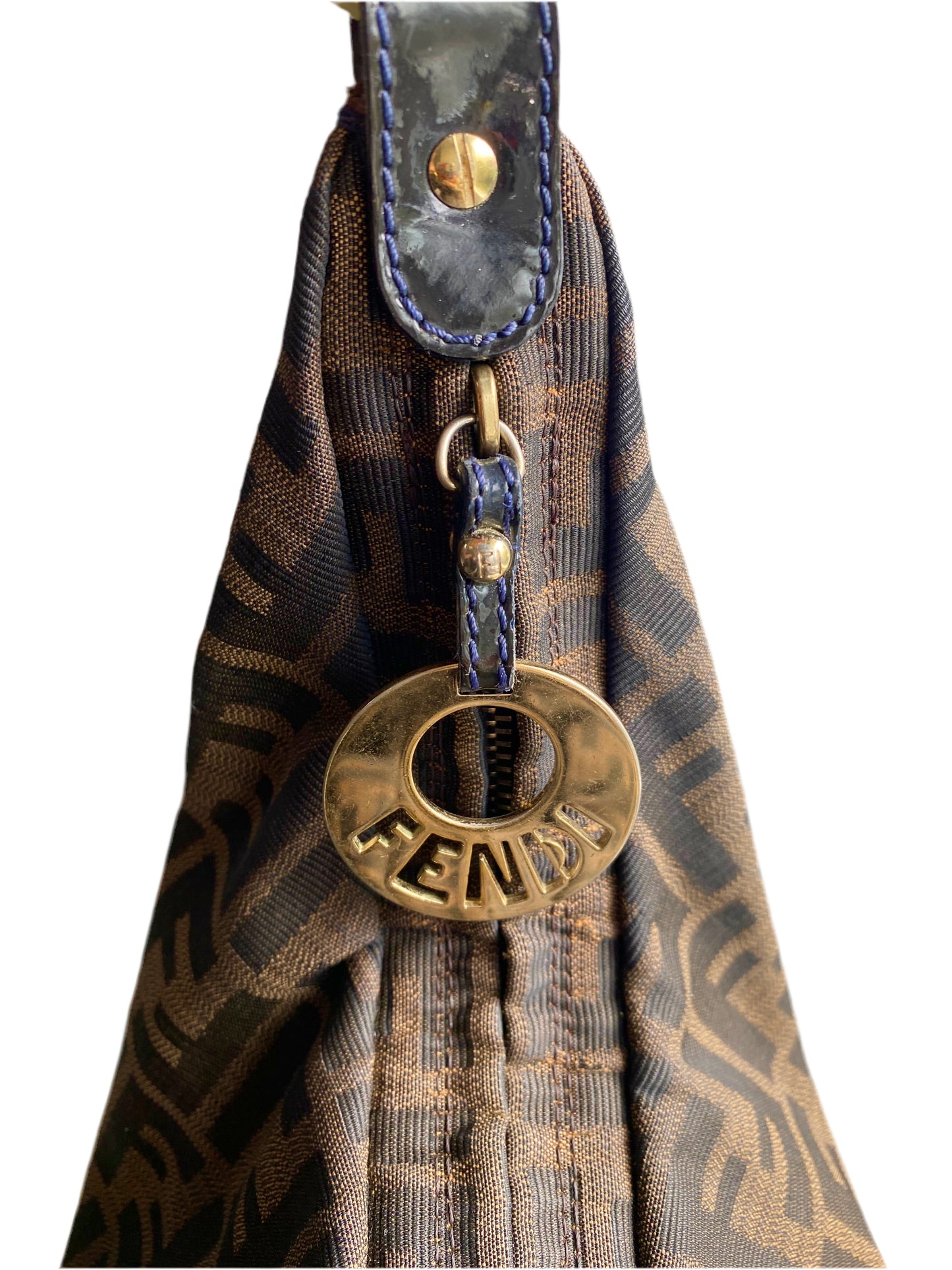 Fendi Zucchino Canvas Baguette Bag