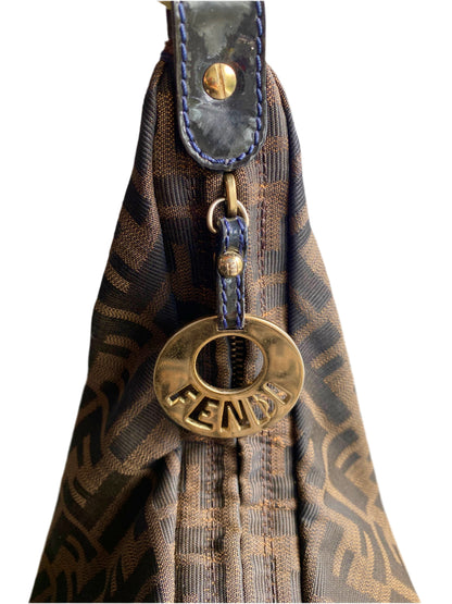Fendi Zucchino Canvas Baguette Bag