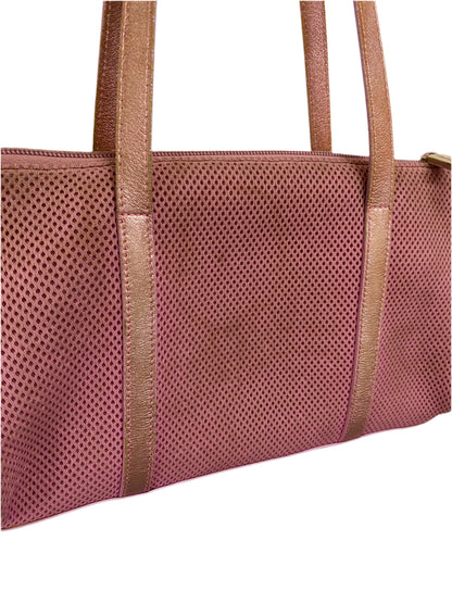 Miu Miu SS2000 Archive Metallic Pink Mesh Shoulder Bag