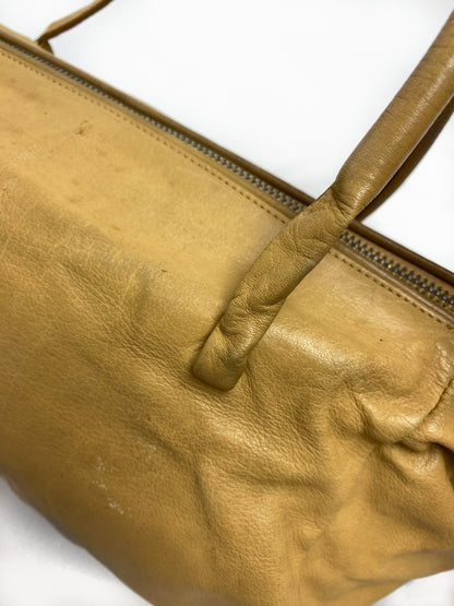 Miu Miu Camel Brown Calfskin Leather Shoulder Bag