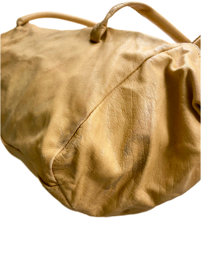 Miu Miu Camel Brown Calfskin Leather Shoulder Bag