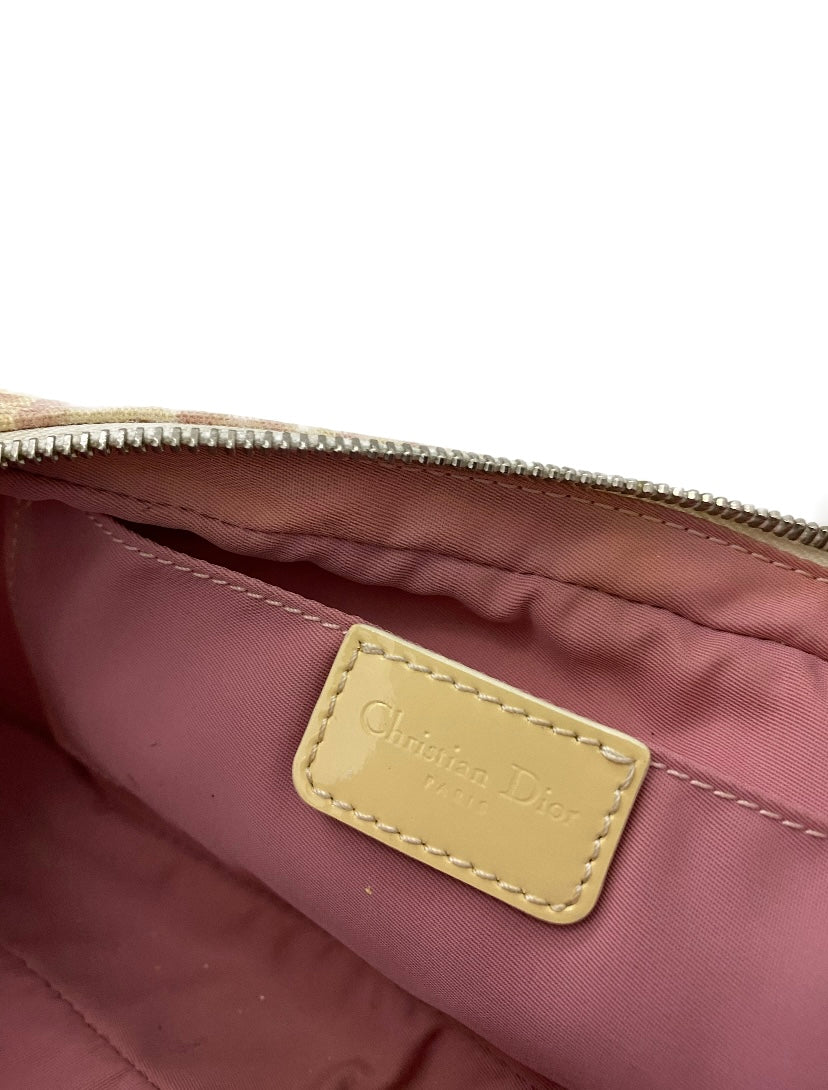 Dior Vintage Pink Monogram Shoulder Bag