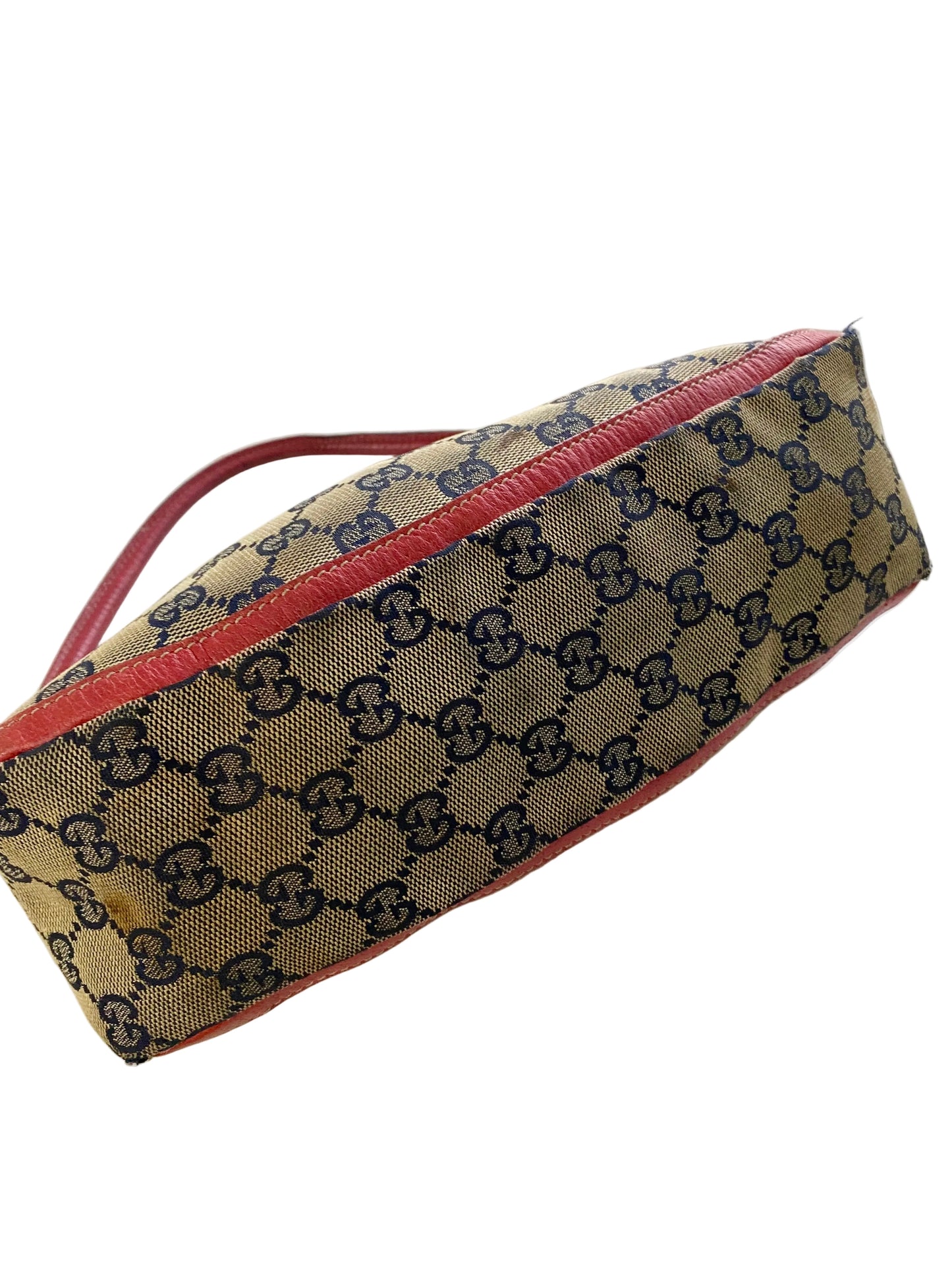 Gucci Abbey D-Ring Canvas Red Shoulder Bag