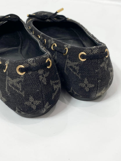 Louis Vuitton Monogram Denim Ballerina Flats