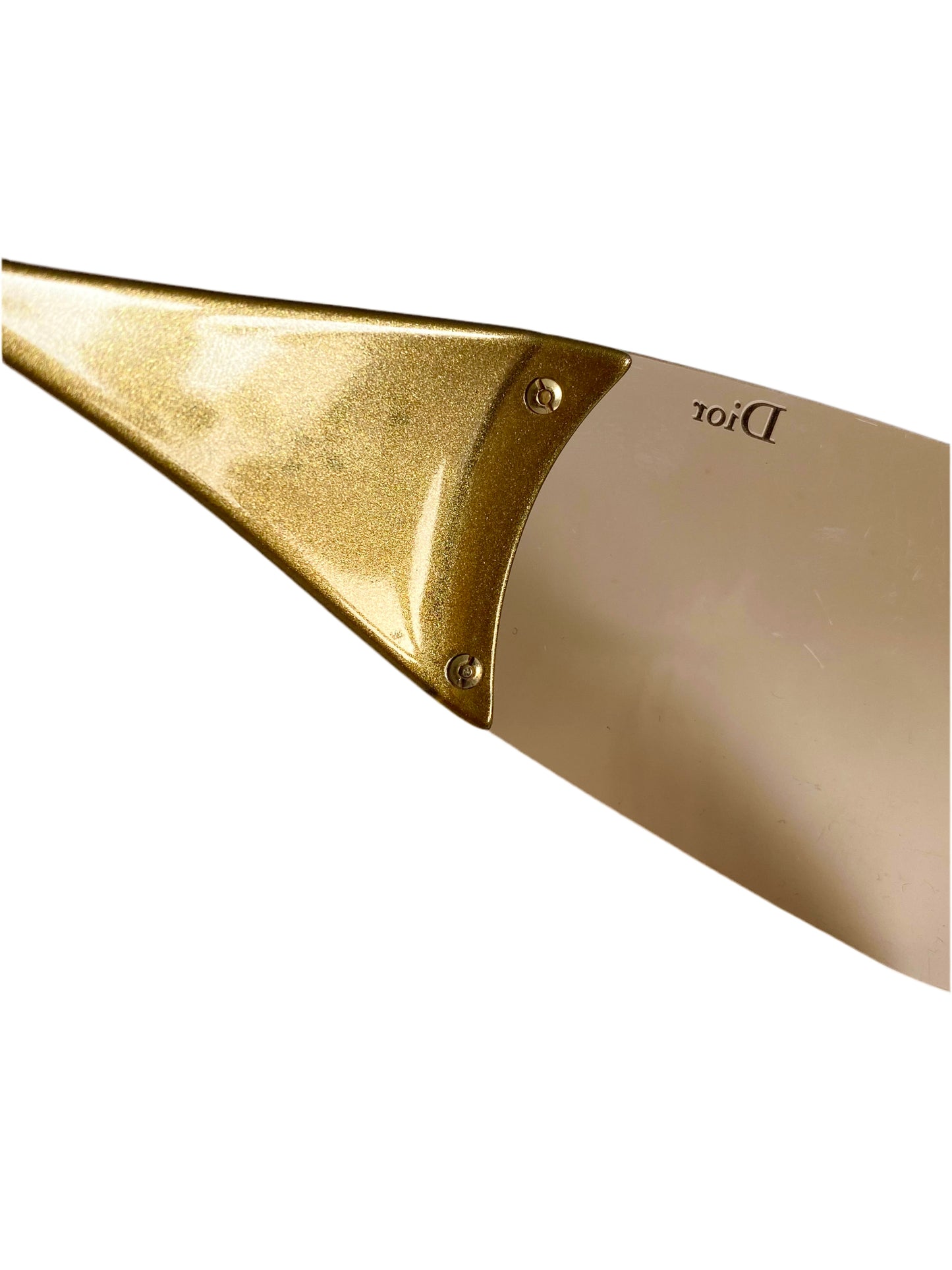 Dior Vintage Gold Ski 6 Wrap Around Sunglasses John Galliano