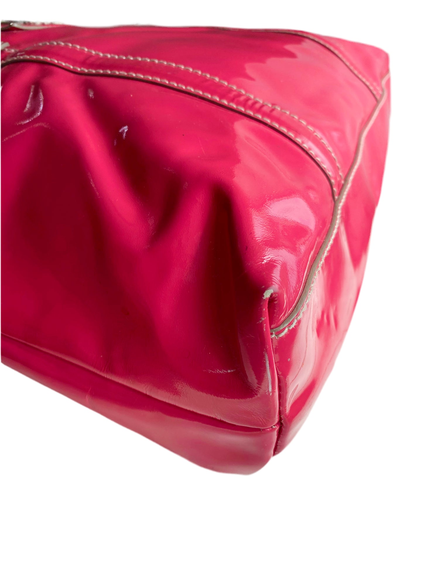 Dolce & Gabbana Vintage Hot Pink Patent Leather Tote Bag