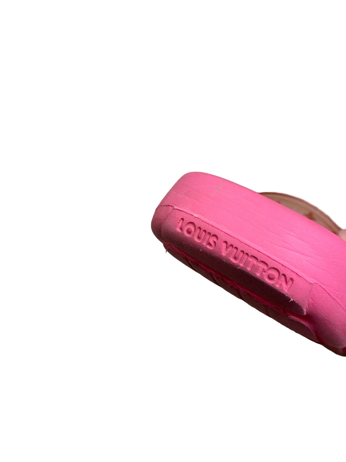 Louis Vuitton Hot Pink Pool Rubber Jelly Slides