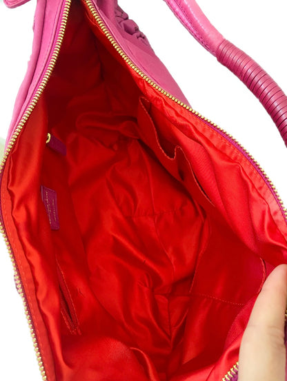 Christian Dior Hot Pink / Fuchsia Gypsy Ruffle Hobo Shoulder Bag